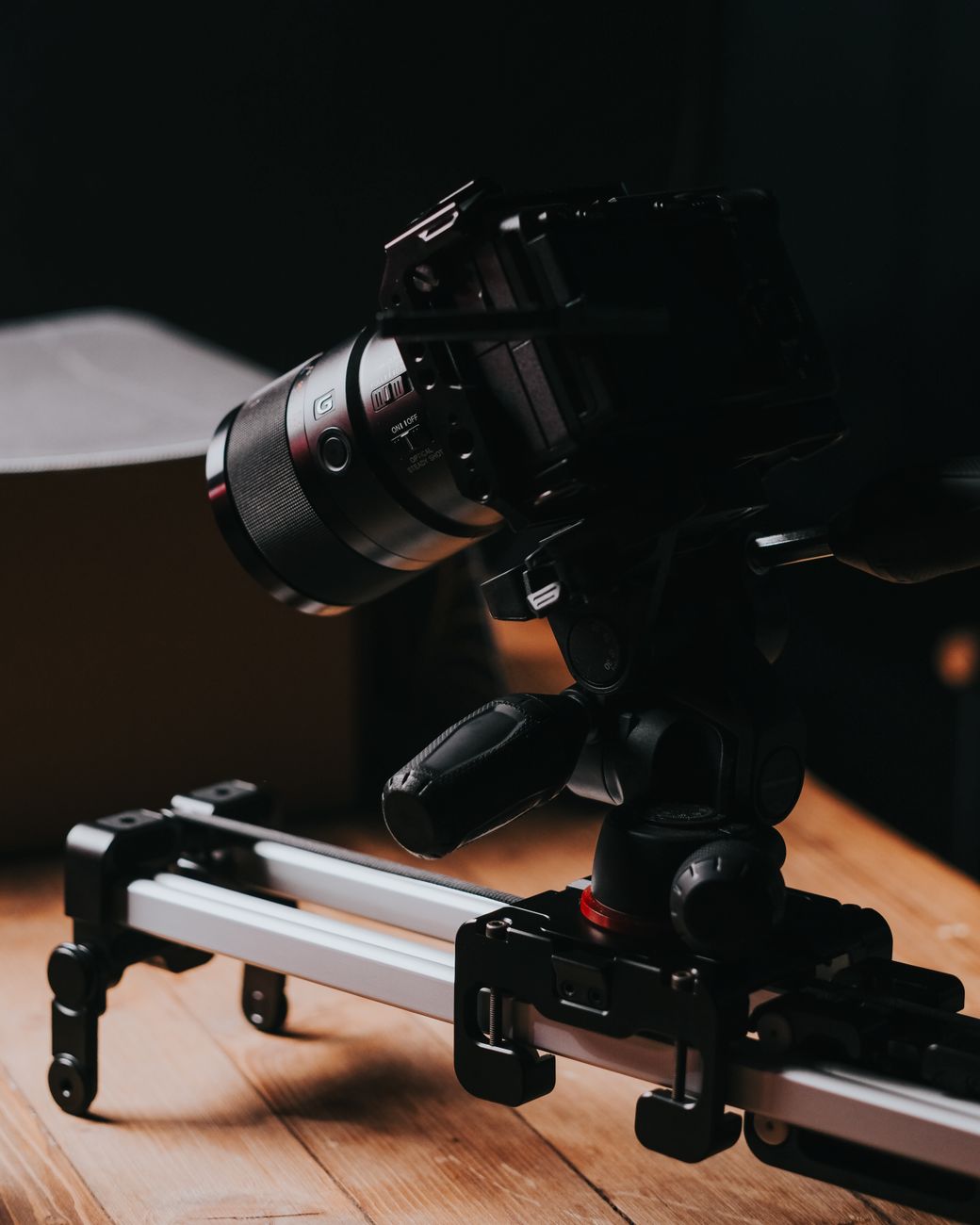 Behind the scenes camera rig for commercial shoot